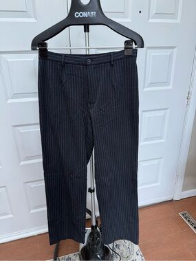 Rafaella Black Pinstripe Career Trousers
